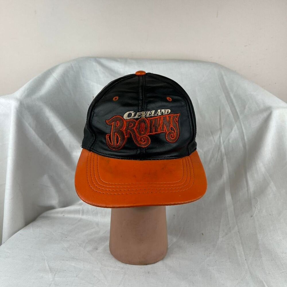 NFL Cleveland Browns Leather Snapback Cap